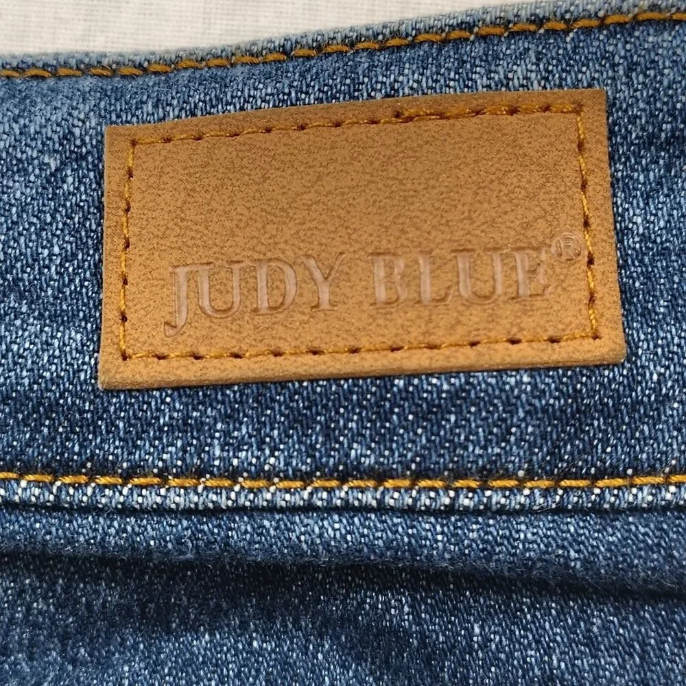 Judy Blue Skinny Fit Jeans Womens Size 14W High Rise Blue Denim Pockets Stretch - Picture 5 of 16